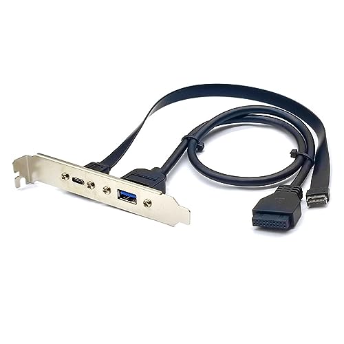 Zkydhbd USB3.2 USB 3.2 Frontplatte Header Typ E Typ E Bis USB C Typ C C Verlängerungskabel Mit Tafelmontagentafel Montierschraube von Zkydhbd
