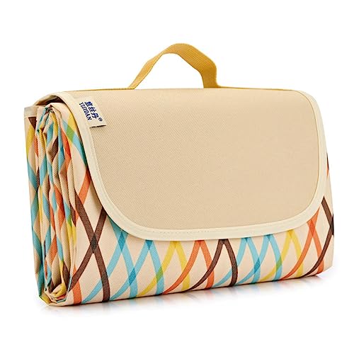 Zkydhbd wasserdichte Pocket Beach Klappende Campingmatten Matratze Tragbare Leichte Leichte Matte Picknicks Pad Beach Matte Für Outdoors Faltbare Stranddecke Picknicks Outdoor Tischdecke Große von Zkydhbd