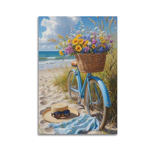 ZlXXYZ Moderne Familien-Kunst-Wandposter auf Leinwand, Pflanzen-Poster, Strand, Fahrrad mit Blumen, Umarmung, Sommer, Freizeit, Dekoration, Gemälde, 60 x 90 cm, ungerahmter Stil ZlXXYZ Moderne Familien-Kunst-Wandposter auf Leinwand, Pflanzen-Poster, Strand, Fahrrad mit Blumen, Umarmung, Sommer, Freizeit, Dekoration, Gemälde, 60 x 90 cm, ungerahmter Stil von ZlXXYZ