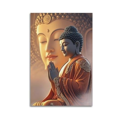 ZlXXYZ Wandposter auf Leinwand, modernes Familienkunst, Buddha mit Lotusblüte, göttlicher Frieden, Dekoration, Kunst, 50 x 75 cm, ungerahmt ZlXXYZ Wandposter auf Leinwand, modernes Familienkunst, Buddha mit Lotusblüte, göttlicher Frieden, Dekoration, Kunst, 50 x 75 cm, ungerahmt von ZlXXYZ