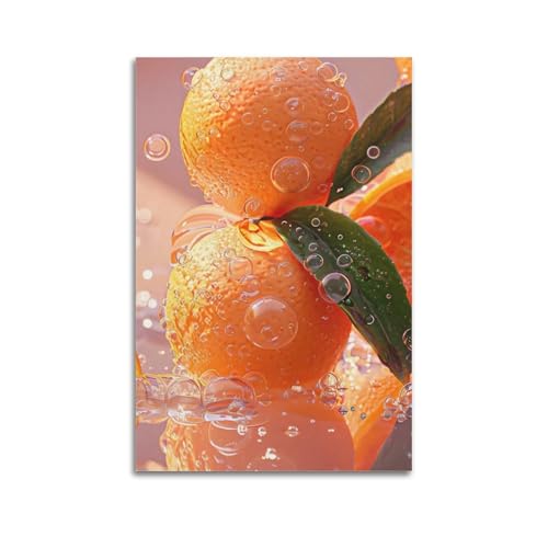 ZlXXYZ Wandposter auf Leinwand, modernes Familienkunst, frisches Poster, Orangen in Blasen, klar und heilend, dekoratives Gemälde, 20 x 30 cm, ungerahmter Stil ZlXXYZ Wandposter auf Leinwand, modernes Familienkunst, frisches Poster, Orangen in Blasen, klar und heilend, dekoratives Gemälde, 20 x 30 cm, ungerahmter Stil von ZlXXYZ