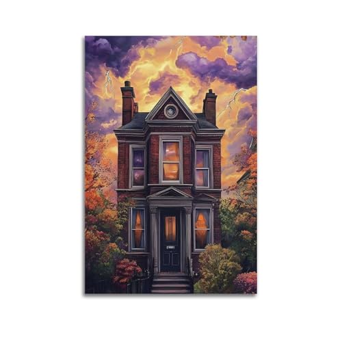 ZlXXYZ Wandposter auf Leinwand, modernes Familienmotiv, Pflanzen-Poster, magisches Haus, Donnerwolken, schafft Fantasie-Atmosphäre, Dekorgemälde, 30 x 45 cm, ungerahmter Stil ZlXXYZ Wandposter auf Leinwand, modernes Familienmotiv, Pflanzen-Poster, magisches Haus, Donnerwolken, schafft Fantasie-Atmosphäre, Dekorgemälde, 30 x 45 cm, ungerahmter Stil von ZlXXYZ