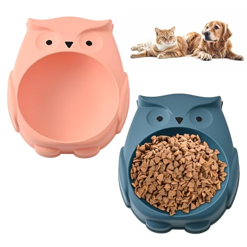 Zliger 2 Stück Futternapf Katze, Katzennapf Flach, Wasser Fütterung Schüssel Katzenfutter Wasserschale für Trockenfutter Nassfutter Zliger 2 Stück Futternapf Katze, Katzennapf Flach, Wasser Fütterung Schüssel Katzenfutter Wasserschale für Trockenfutter Nassfutter von Zliger