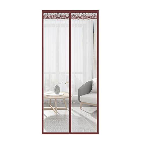 Transparenter Magnet Thermo Türvorhang Magnet Thermovorhang,Magnetisch Selbstansaugend Automatisch Schließen,für Balkon Schiebetüren Wohnzimmer Terrassentür,Winddicht (120 * 200cm/47 * 79in) von Zlovne
