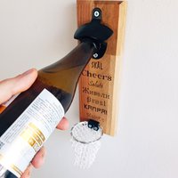 Prost Flaschenöffner; Wand-Bieröffner Aus Holz Mit Netz; Personalisiertes Geschenk Für Ihn; Wandflaschenöffner; Basketball Dekor von ZmajaPyroart