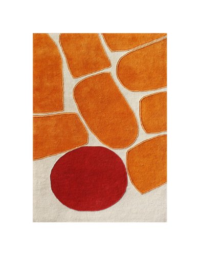 ZnZ Rugs Gallery Handgetufteter Teppich aus neuseeländischer Wolle-Mischung, handgetuftet, 12,7 x 2,4 m, Orange/Pompeja-Rot ZnZ Rugs Gallery Handgetufteter Teppich aus neuseeländischer Wolle-Mischung, handgetuftet, 12,7 x 2,4 m, Orange/Pompeja-Rot von ZnZ Rugs Gallery