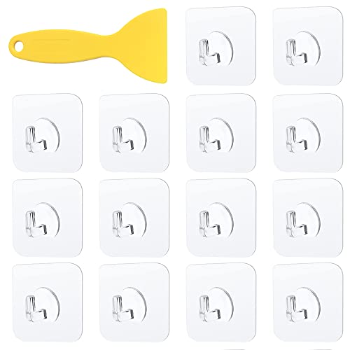 Znamhee 20 Stück Magische Haken, Magischer Haken Transparente, Klebehaken Haken Selbstklebend mit Schaber, Ohne Bohren, für Küche, Bad, Toilette Türwand Znamhee 20 Stück Magische Haken, Magischer Haken Transparente, Klebehaken Haken Selbstklebend mit Schaber, Ohne Bohren, für Küche, Bad, Toilette Türwand von Znamhee