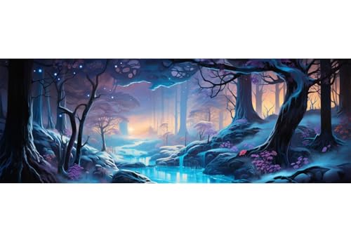 5D Diamond Painting Fantasie Wald Diamond Painting Erwachsene/Kinder, DIY Diamond Art Diamant Painting Bilder, Kristall Strass Diamant Malerei Basteln für Home Wand Décor, 19.6x51.1 Inch/50x130 cm 5D Diamond Painting Fantasie Wald Diamond Painting Erwachsene/Kinder, DIY Diamond Art Diamant Painting Bilder, Kristall Strass Diamant Malerei Basteln für Home Wand Décor, 19.6x51.1 Inch/50x130 cm von Znnegxiia