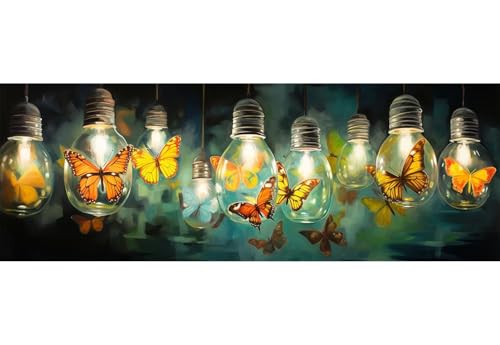 Diamond Painting Fantasie Diamant Painting Bilder Erwachsene/Kinder, 11.8x27.5 Inch/30x70 cm Groß xxl 5D Diamond Painting Schmetterling für Wand Deko, DIY Stickerei Diamant Kunst Set für Home Décor Diamond Painting Fantasie Diamant Painting Bilder Erwachsene/Kinder, 11.8x27.5 Inch/30x70 cm Groß xxl 5D Diamond Painting Schmetterling für Wand Deko, DIY Stickerei Diamant Kunst Set für Home Décor von Znnegxiia