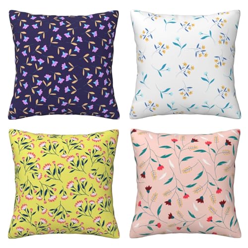 Znnegxiia Kissenbezug 35x35cm 4er Set Kissen Bunt Sofakissen kurzplüsch Dekokissen Kissenbezüge Blumen. Quadrat Pillow Cover Cushion Cover mit Reißverschluss Kissenhülle,für Couch Garten Dekor14x14in Znnegxiia Kissenbezug 35x35cm 4er Set Kissen Bunt Sofakissen kurzplüsch Dekokissen Kissenbezüge Blumen. Quadrat Pillow Cover Cushion Cover mit Reißverschluss Kissenhülle,für Couch Garten Dekor14x14in von Znnegxiia