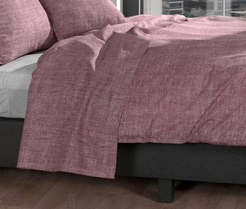 ZO HOME Bettwäsche Lino 1 240x220cm 60x70cm Wine Red, Bettbezug Kopfkissenbezug Set kuschelig weich hochwertig ZO HOME Bettwäsche Lino 1 240x220cm 60x70cm Wine Red, Bettbezug Kopfkissenbezug Set kuschelig weich hochwertig von ZO HOME