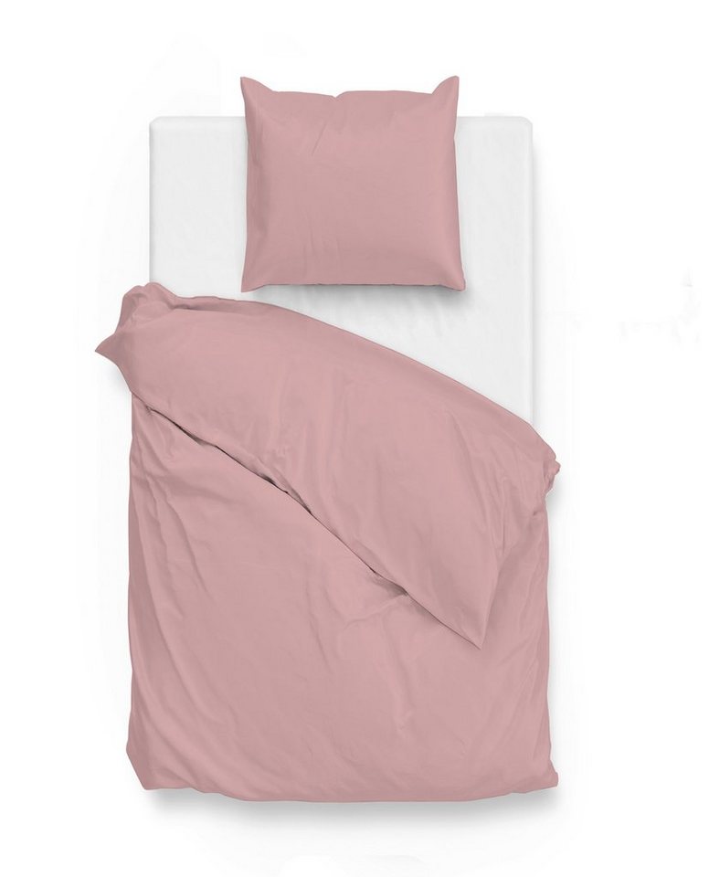 ZO HOME Bettwäsche Satinado 1 140x220cm 60x70cm Mako-Satin Shady Pink, Bettbezug Kopfkissenbezug Set kuschelig weich hochwertig ZO HOME Bettwäsche Satinado 1 140x220cm 60x70cm Mako-Satin Shady Pink, Bettbezug Kopfkissenbezug Set kuschelig weich hochwertig von ZO HOME
