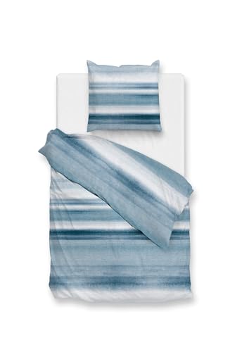 Zo!Home Bettwäsche »Renforcé« 100% Baumwolle | Reißverschluss | 155x220 & 80x80 | Numby | Streifen, blau,weiß Zo!Home Bettwäsche »Renforcé« 100% Baumwolle | Reißverschluss | 155x220 & 80x80 | Numby | Streifen, blau,weiß von Zo!Home