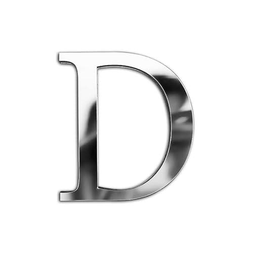 ZoTuoART Silber 20 cm große verdickte 3D Acryl Spiegelbuchstaben – kostenlose Kombination selbstklebende Spiegel – DIY Sicherheits Wandaufkleber Dekor - Buchstabe D ZoTuoART Silber 20 cm große verdickte 3D Acryl Spiegelbuchstaben – kostenlose Kombination selbstklebende Spiegel – DIY Sicherheits Wandaufkleber Dekor - Buchstabe D von ZoTuoART