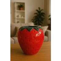 Erdbeervase, Wohnvase, Blumenvase, Originelles Geschenk, Keramikvase, Wohnzimmerdeko, Farbenfrohes Dekor, Geschenk Für Mama Erdbeervase, Wohnvase, Blumenvase, Originelles Geschenk, Keramikvase, Wohnzimmerdeko, Farbenfrohes Dekor, Geschenk Für Mama von ZodiArtElvira