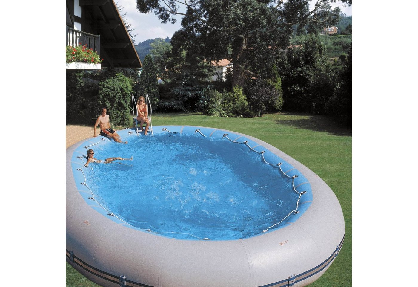 Zodiac Original Quick-Up Pool Zodiac Original Ovline 4000, Pool oval, 730x1120x1 (Komplett-Set), Werkzeugfreie Montage von Zodiac Original