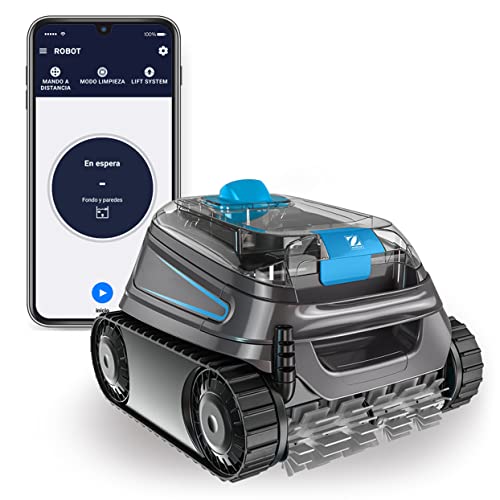 Automatischer Poolroboter Zodiac CNX 50 iQ, bis zu 12x6 m, reinigt Boden, Wände und Wasserlinie. App-Steuerung, Fernbedienung und Liftsystem. Inklusive 18m Swivel Kabel und Transportwagen von Zodiac