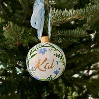 "Babys Erste Weihnachtsverzierung "Handgemachte Keramik" - Handbemaltes Andenken Geschenk Des Neugeborenen Babys Individuelles Design & Nachricht "Babys Erste Weihnachtsverzierung "Handgemachte Keramik" - Handbemaltes Andenken Geschenk Des Neugeborenen Babys Individuelles Design & Nachricht von ZoeHilplStudio