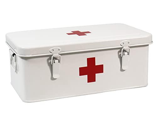 Medikamenten Aufbewahrung Groß Hausapotheke Box Medikamentenkoffer Multifunktions Aufbewahrungsbox Apothekenbox Notfallkoffer Medikamenten Organizer für Arzneimittel Hause, im Freien 33 x 18 x 13 cm von ZoeQide