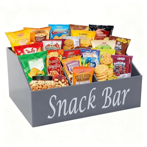 ZoeQide Snack Organizer aus Acryl Schwarz mit 4 Fächern für Arbeitsplatte Küche Büro Ideal für Snack Bar Snackbar oder als Coffee Station Aufbewahrungsbox,Grau ZoeQide Snack Organizer aus Acryl Schwarz mit 4 Fächern für Arbeitsplatte Küche Büro Ideal für Snack Bar Snackbar oder als Coffee Station Aufbewahrungsbox,Grau von ZoeQide