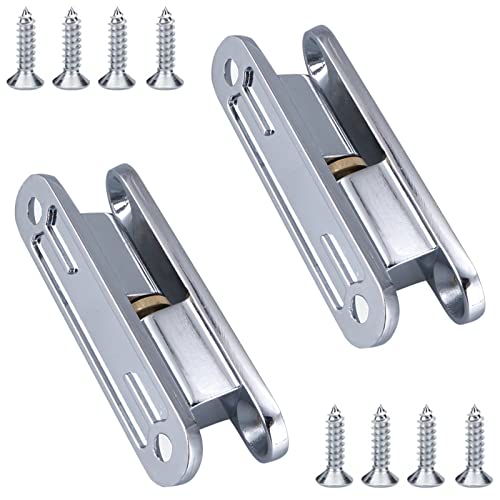2 Stück Türscharniere, lamellentür zimmertür nebeneingangstür türscharniere, Renovierband aus Zinklegierung Verchromt 80mm mit 8 Stück Schraube, Türbänder für Innentüren 2 Stück Türscharniere, lamellentür zimmertür nebeneingangstür türscharniere, Renovierband aus Zinklegierung Verchromt 80mm mit 8 Stück Schraube, Türbänder für Innentüren von ZoeTekway
