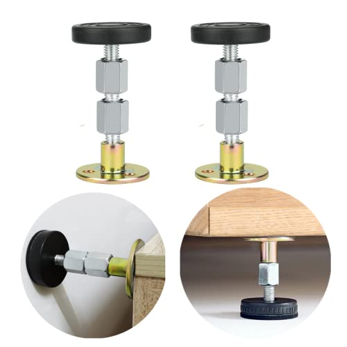 ZoeTekway Set aus 2 Verstellbarer Bettrahmen Kopfteil Einstellbares Anti-Shake-Werkzeug, Kopfteil Stopper Stabilisator, Anti-Shake Betten Stabilisator, Bett-Anti-Shake-Tool für Schränke, Sofas von ZoeTekway