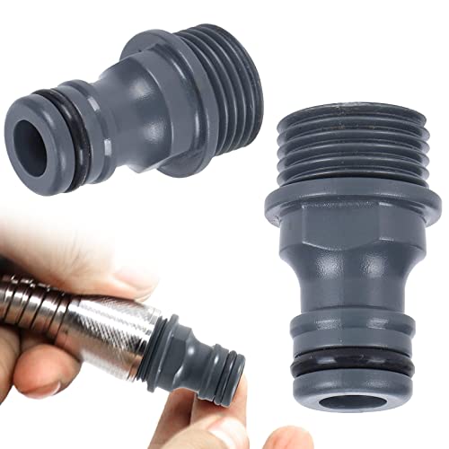 ZoeTekway Schlauchverbinder Gartenschlauch Kupplung Nippel 1/2 zoll Schlauchanschluss G1/2 Außengewinde für Wasserhahn Adapter (ABS-Kunststoff) von ZoeTekway