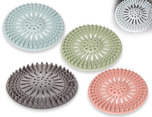 ZoeTekway 4 Stücke Badezimmer Abflusssieb Silikon Haarsieb Dusche Haushaltshelfer Gadgets Wohnung haarsieb Badewanne Bathroom Accessories ZoeTekway 4 Stücke Badezimmer Abflusssieb Silikon Haarsieb Dusche Haushaltshelfer Gadgets Wohnung haarsieb Badewanne Bathroom Accessories von ZoeTekway