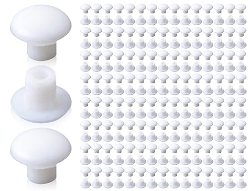 ZoeTekway 400 Stück 5 mm Weiß Abdeckstopfen Bohrloch Füllung Abdeckkappen für Bohrlöcher Schrauben Möbel Stopfen Sie das Loch von ZoeTekway