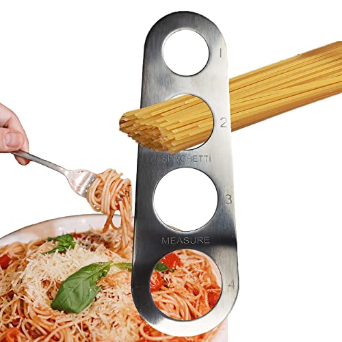 ZoeTekway Spaghetti-Messgerät aus Edelstahl mit 4 Messlöchern für Familienküchen, Hilfsmittel, Restaurants von ZoeTekway
