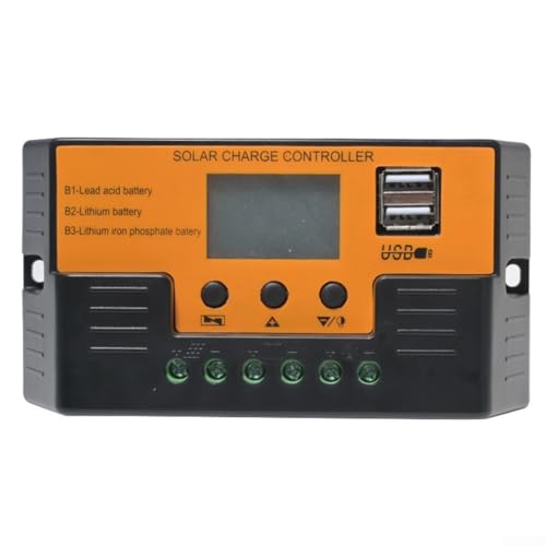 12V 24V Solarregler mit LCD Display Lichtsteuerung Timing 10A 20A 30A Kompatibel mit Säure-Lithium- und Lithium-Eisenphosphat-Batterien (30A) von Zoegneer