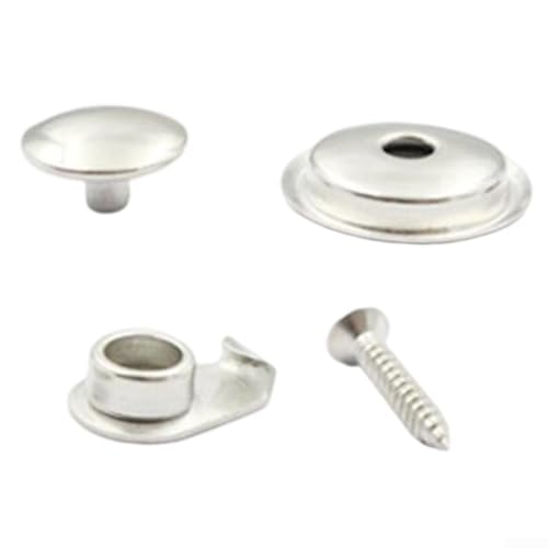 316 Edelstahl Marine Druckknöpfe Set für Segeltuchabdeckungen auf Booten, LKWs, Autos, Wohnmobilen und Yachten mit sicherer Passform für Metall und Textilmaterialien 316 Edelstahl Marine Druckknöpfe Set für Segeltuchabdeckungen auf Booten, LKWs, Autos, Wohnmobilen und Yachten mit sicherer Passform für Metall und Textilmaterialien von Zoegneer