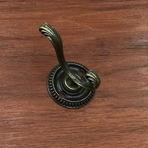 Antiker Wandhaken aus Zinklegierung für Schlüssel, Kleidung, Hüte, Taschen, Handtücher, geeignet für Badezimmer, Küche, Schlafzimmer (Bronze) von Zoegneer