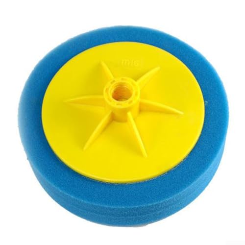 Auto zum Polieren von Schwammscheibe 17,8 cm mit M16-Gewinde, entworfen für Poliermaschinen für glatte und raffinierte Fahrzeugoberflächen (blau 16 m) von Zoegneer