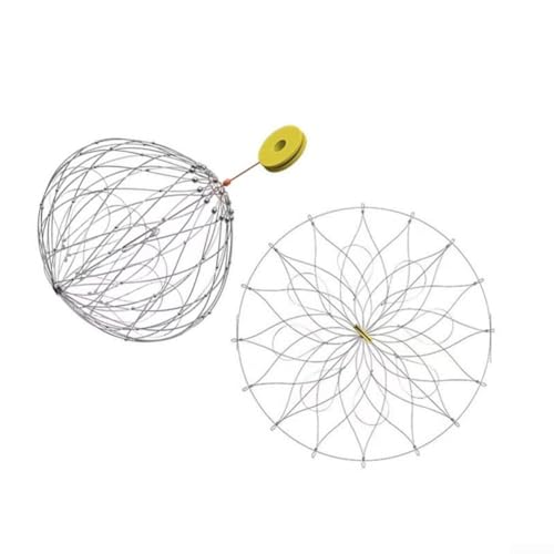 Automatischer Einsatz von Fischernetzkäfig für effektives Krabbenfangen, Stahlkonstruktion (72 cm20 Seide) von Zoegneer