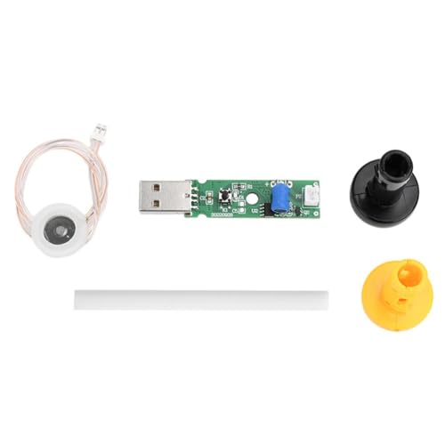 DC 5 V USB-Luftbefeuchter-Modul, DIY-Kit mit zerstäubenden und schwer entflammbaren Materialien für sichere Verwendung (gelb) von Zoegneer