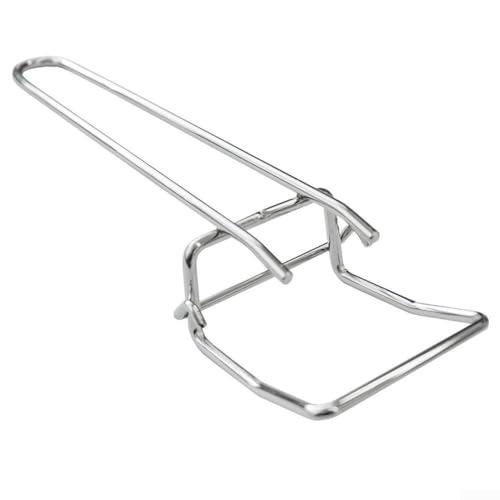Für BBQ Grillrosthalter mit abnehmbarem Griff für sicheres Handling von Holzkohlegrills und Ofengrills, Edelstahl von Zoegneer