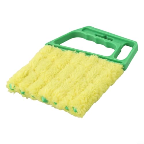 Kompakte Größe für einfachen Halt, makellose Jalousien bei jeder Reinigung, Mikrofaser-Jalousienbürste (grün) von Zoegneer