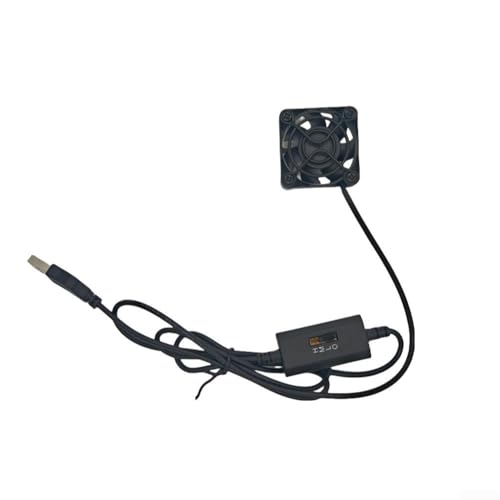 Mini-USB-Ventilator mit 3 Geschwindigkeiten, kompaktes Design für effiziente Kühlung von Laptops und anderen Geräten (A) von Zoegneer