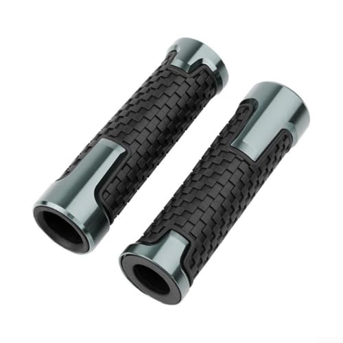Motorrad-Lenker-Bremsgriff-Gummiabdeckhülse rutschfeste Aluminiumlegierung Schutz kompatibel mit Motorrädern und Rollern (Titan) von Zoegneer