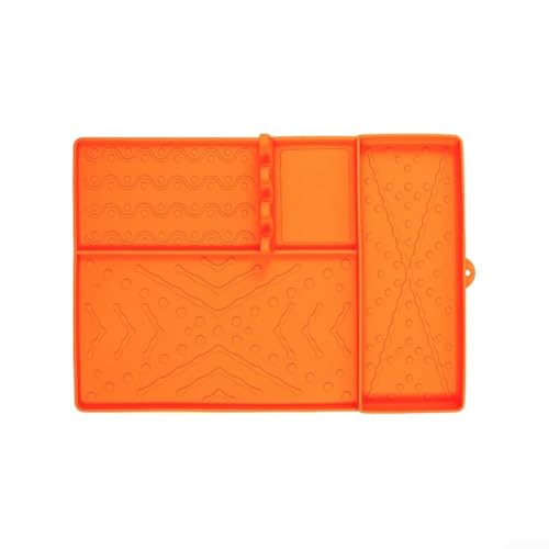 Rutschfeste Silikon-Grillmatte, ein Muss für sicheres und organisiertes Grillen, Orange Rutschfeste Silikon-Grillmatte, ein Muss für sicheres und organisiertes Grillen, Orange von Zoegneer
