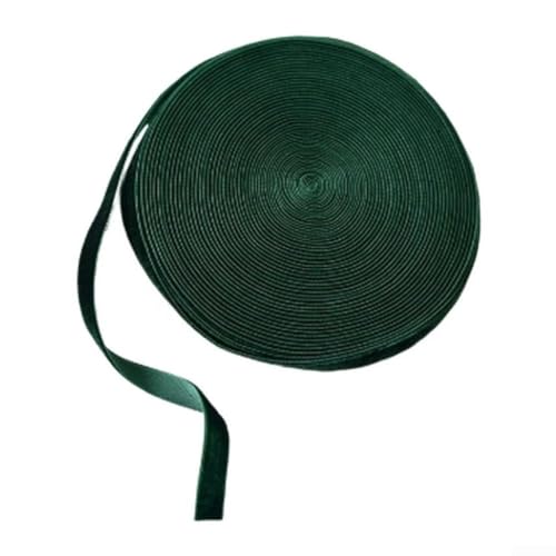 Samtband für Weihnachten, 10 m, zum Verpacken und Basteln, Verwendung in saisonalen Dekorationen und handgefertigten Schleifen (dunkelgrün) von Zoegneer