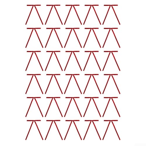 Set mit 30 Samtschleifen zum Dekorieren von Weihnachtsbäumen und Kränzen, entworfen, um Wärme und Eleganz mit weichem Beflockungsmaterial zu bringen (rot) von Zoegneer