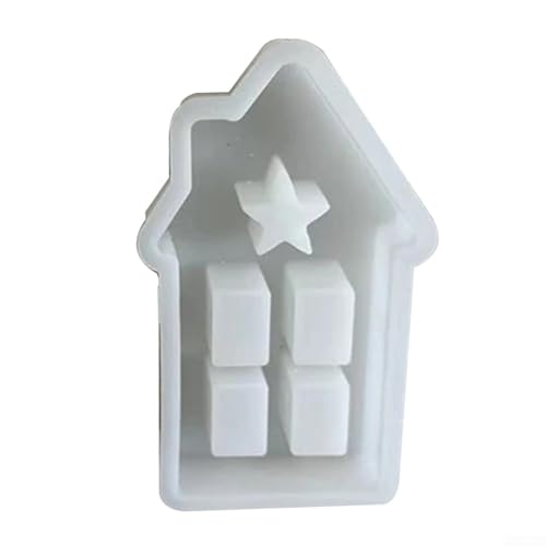 Silikonform für Sterne, Kamin, Haus, Ornament, Silikonformen für Stern-Herz-Haus-Skulpturen, Erstellen Sie mit Vertrauen (S) von Zoegneer