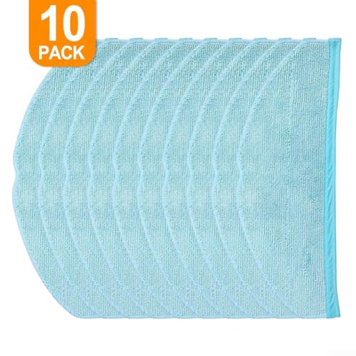 Wischmopp-Pads, kompatibel mit Homerun Robot 7000 Serie XU7100, XU7000, wählen Sie 4 Pack oder 10 Stück Mikrofasertücher (10 Stück) von Zoegneer