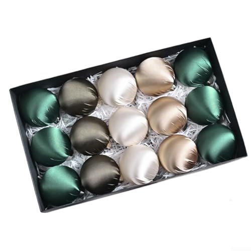Zoegneer 15-teiliges Samt-Weihnachtsbaumschmuck-Set für den Urlaub, hängende Dekoration an Bäumen und Kränzen, Weihnachtskugel-Dekorationen, 24 x 40 x 8 cm (C) von Zoegneer