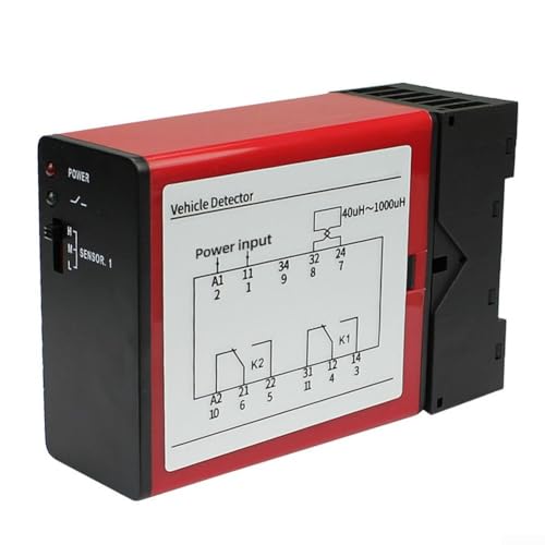 Zoegneer 240 V Eink-Tor-Fahrzeug-Schleifendetektor für Parkeingang, Bodensensor-Steuerungssystem mit hoher Stabilität, mehrere Ausgangsschnittstellen (24 V) von Zoegneer