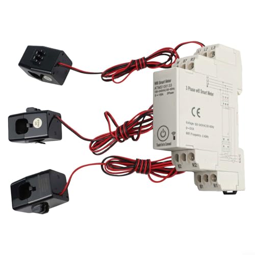 Zoegneer 3 Phasen WiFi Smart Energiezähler Digital Display Power Monitor WiFi 3 Phasen Leistungsmesser 100A Stromwandler DIN-Schienenhalterung für App Zoegneer 3 Phasen WiFi Smart Energiezähler Digital Display Power Monitor WiFi 3 Phasen Leistungsmesser 100A Stromwandler DIN-Schienenhalterung für App von Zoegneer