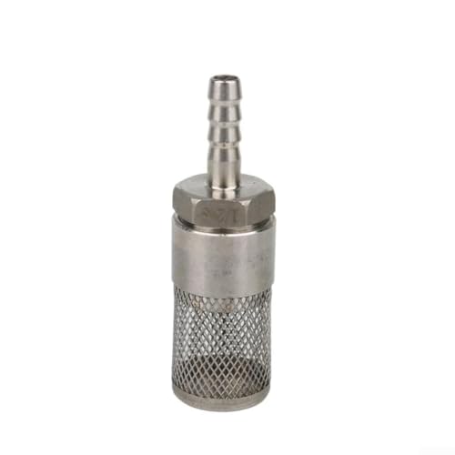Zoegneer 6 mm – 18 mm Pagodenkopf Edelstahl Mesh Wasserpumpe Filter Mesh Autowäsche Wasserrohr Endfilter Schlauch Filterkopf Schlauch (8 mm) von Zoegneer