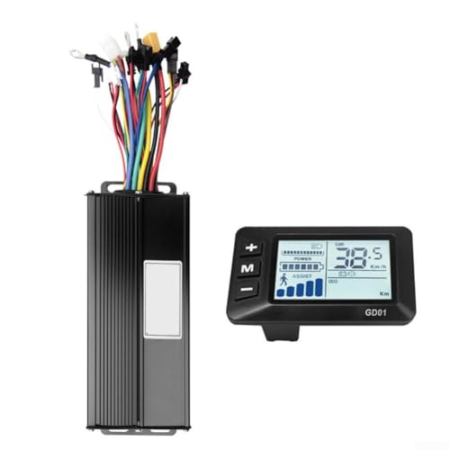 Zoegneer Bürstenloser Controller Display Kit 36V 48V 52V 35A 1500W Elektrofahrrad Roller LCD Bildschirm 15 MOS 3 Modi Square Sine Wave Motor Control Zoegneer Bürstenloser Controller Display Kit 36V 48V 52V 35A 1500W Elektrofahrrad Roller LCD Bildschirm 15 MOS 3 Modi Square Sine Wave Motor Control von Zoegneer